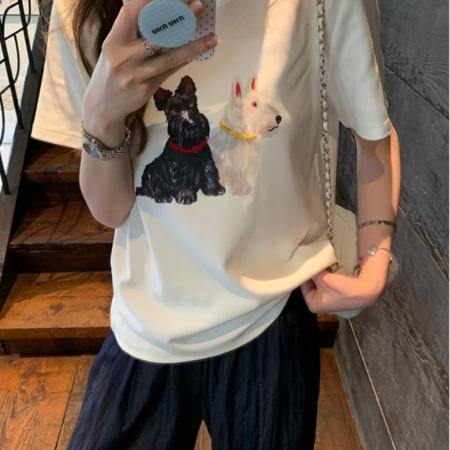 CX13611# 最便宜服饰批发 纯棉短袖t恤女宽松韩版ins潮春夏季新款中长款半袖上衣ins潮