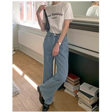 CX13611# 最便宜服饰批发 纯棉短袖t恤女宽松韩版ins潮春夏季新款中长款半袖上衣ins潮