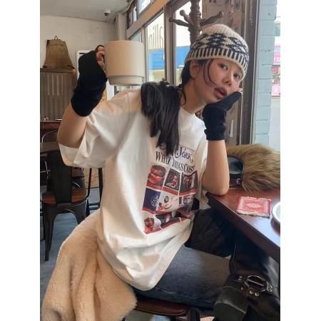 CX13611# 最便宜服饰批发 纯棉短袖t恤女宽松韩版ins潮春夏季新款中长款半袖上衣ins潮