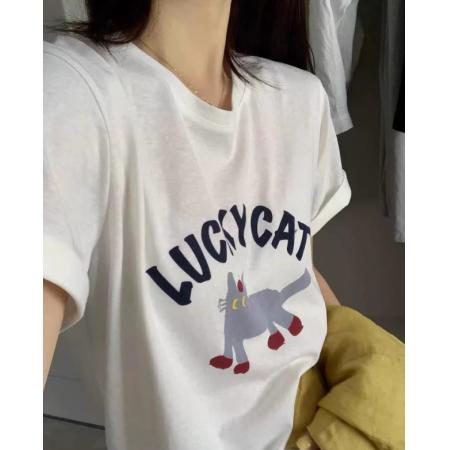 CX13611# 最便宜服饰批发 纯棉短袖t恤女宽松韩版ins潮春夏季新款中长款半袖上衣ins潮