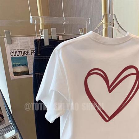 CX13611# 最便宜服饰批发 纯棉短袖t恤女宽松韩版ins潮春夏季新款中长款半袖上衣ins潮