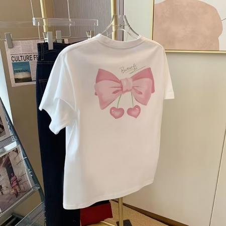 CX13611# 最便宜服饰批发 纯棉短袖t恤女宽松韩版ins潮春夏季新款中长款半袖上衣ins潮