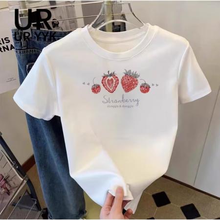 CX13611# 最便宜服饰批发 纯棉短袖t恤女宽松韩版ins潮春夏季新款中长款半袖上衣ins潮