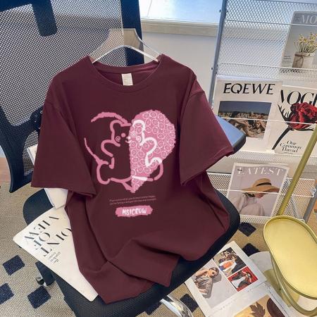 CX13611# 最便宜服饰批发 纯棉短袖t恤女宽松韩版ins潮春夏季新款中长款半袖上衣ins潮