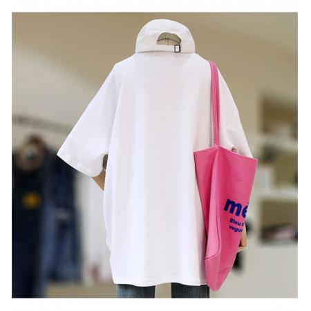 CX13611# 最便宜服饰批发 纯棉短袖t恤女宽松韩版ins潮春夏季新款中长款半袖上衣ins潮