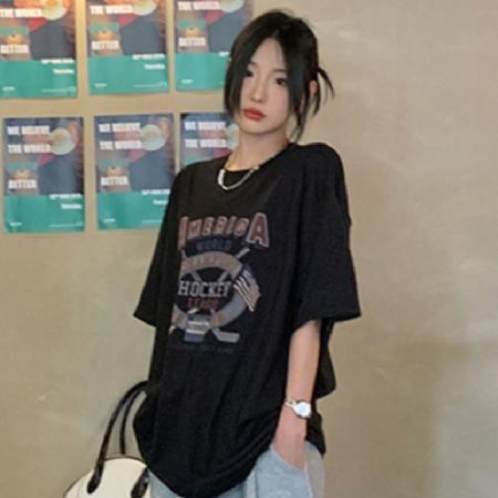 CX13611# 最便宜服饰批发 纯棉短袖t恤女宽松韩版ins潮春夏季新款中长款半袖上衣ins潮