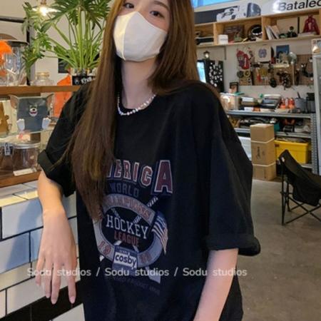 CX13611# 最便宜服饰批发 纯棉短袖t恤女宽松韩版ins潮春夏季新款中长款半袖上衣ins潮