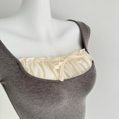 FA50559# 小姐姐圣诞来咯好穿B入毛毛袖弹力显瘦针织打底长袖T恤女 服裝批發女裝批發服飾貨源