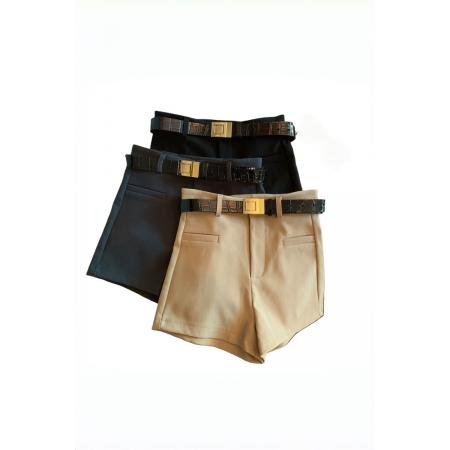 FA50597# 黑色弹力紧身小短裤女春秋新款辣妹外穿高腰显瘦修身性感热裤 服裝批發女裝批發服飾貨源