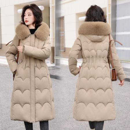 FA50647# 韩版大码女装冬季新款棉服外套中长款设计感百搭宽松羽绒棉服 服裝批發女裝批發服飾貨源