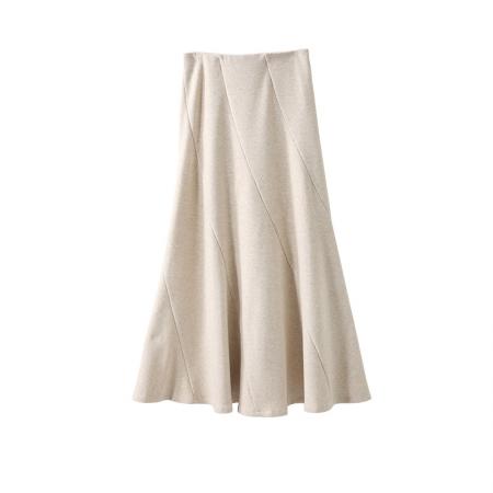 FA50670# 韩系风秋季高腰显瘦A字裙百搭时尚半身裙气质长裙大摆裙ins 服裝批發女裝批發服飾貨源