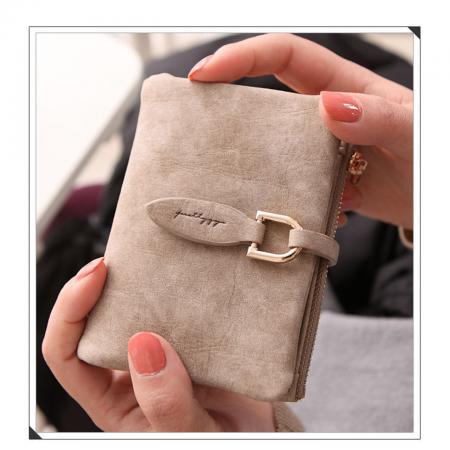 TJ2127# 钱包女短款零钱...