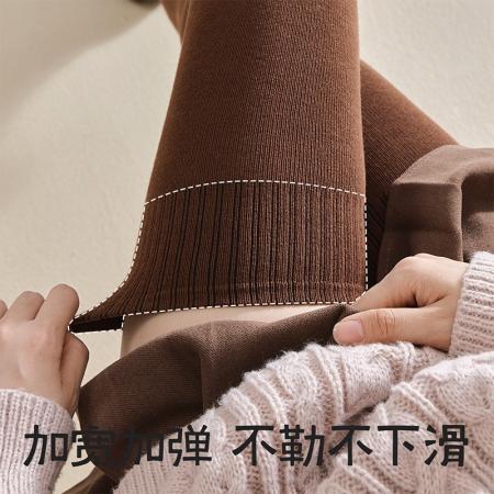 FA50706# 大码秋冬羊绒羊毛小腿袜保暖抗寒微压显瘦女士胖mm堆堆袜美腿袜