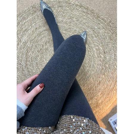 FA50707# 大码打底裤女胖mm薄款连裤袜外穿保暖加绒加厚压力瘦腿黑色秋冬季