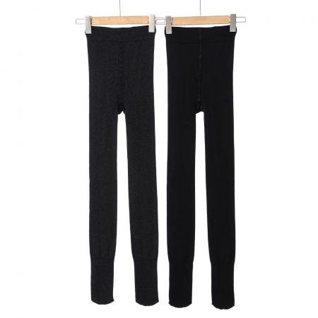 FA50707# 大码打底裤女胖mm薄款连裤袜外穿保暖加绒加厚压力瘦腿黑色秋冬季