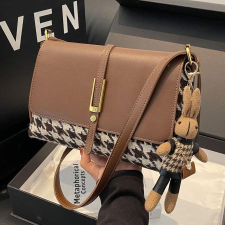 TJ2148# 复古大容量千鸟...