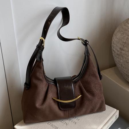 TJ2160# 大容量包包女2025秋季新款时尚简约高颜值小众腋下包休闲单肩包