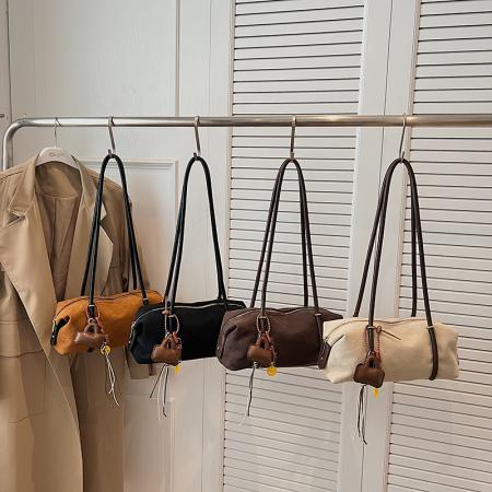 TJ2154# 2025新款时尚单肩手提包腋下包包高级感女士小众枕头包女秋冬百搭