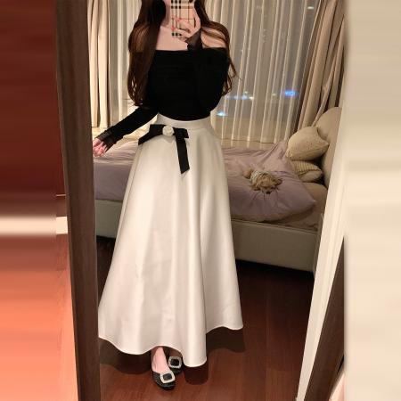 FA50774# 法式氛围感穿搭套装新款秋冬季高级感气质收腰显瘦连衣裙子女 服裝批發女裝批發服飾貨源