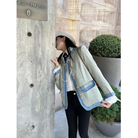 FA50886# 小香风西装外套女春秋款设计感小众美式复古高级感chic港风上衣潮 服裝批發女裝批發服飾貨源