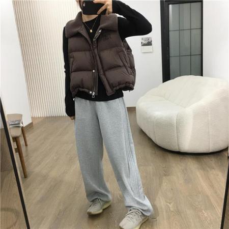 FA50895# 韩版羽绒棉服马甲女短款百搭棉服坎肩冬季新款无袖背心马夹外套潮 服裝批發女裝批發服飾貨源