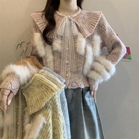 FA50906# 冬季新款韩版时尚百搭显瘦设计感女休闲洋气毛衣针织 服裝批發女裝批發服飾貨源