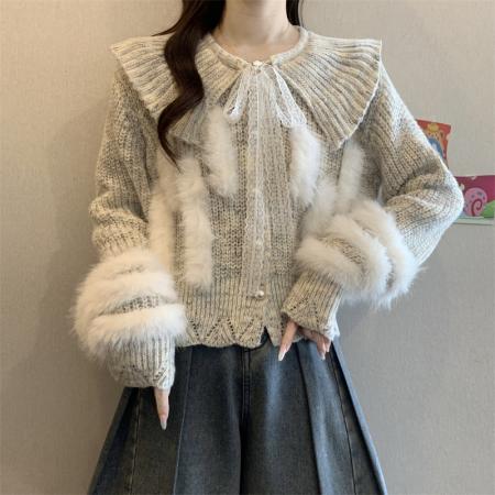 FA50906# 冬季新款韩版时尚百搭显瘦设计感女休闲洋气毛衣针织 服裝批發女裝批發服飾貨源