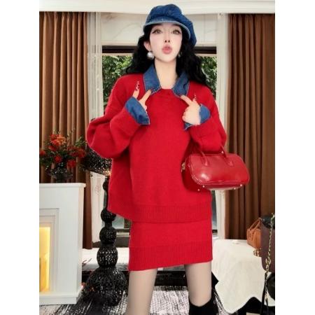 FA51187# 慵懒风圣诞红...