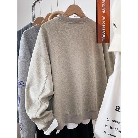 FA51282# 秋冬装卫衣女刺绣戴ins风刺绣 服裝批發女裝批發服飾貨源