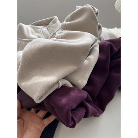 FA51315# 韩版bf中性风纯色连帽套头卫衣女加绒加厚宽松慵懒帽衫秋冬季学生 服裝批發女裝批發服飾貨源