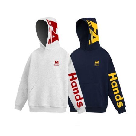 FA51319# 薄款/加绒原版刺绣后包领纯棉华棉复合卫衣女 服裝批發女裝批發服飾貨源