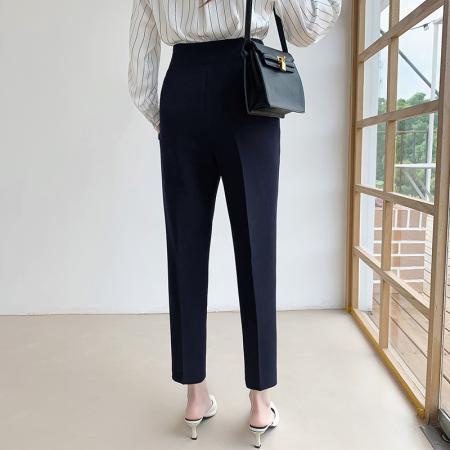 FA51346# 神裤职业西装裤休闲直筒九分裤春装新款高腰显瘦 服裝批發女裝批發服飾貨源