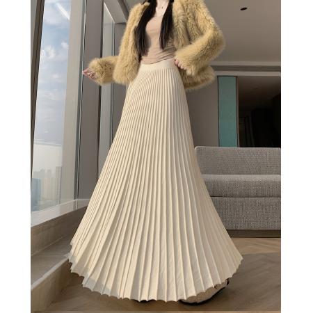 FA51369# 加厚针织半身裙女高腰遮胯梨形穿搭显瘦鱼尾裙A字包臀长裙 服裝批發女裝批發服飾貨源