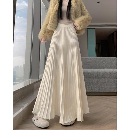 FA51369# 加厚针织半身裙女高腰遮胯梨形穿搭显瘦鱼尾裙A字包臀长裙 服裝批發女裝批發服飾貨源