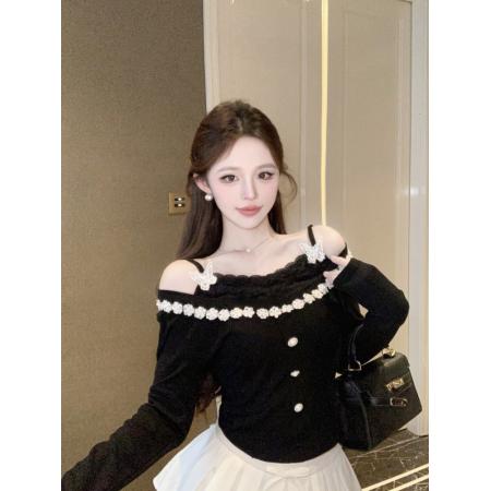 FA51398# 辣妹甜心女装上衣高级感时尚火爆火辣穿搭 服裝批發女裝批發服飾貨源