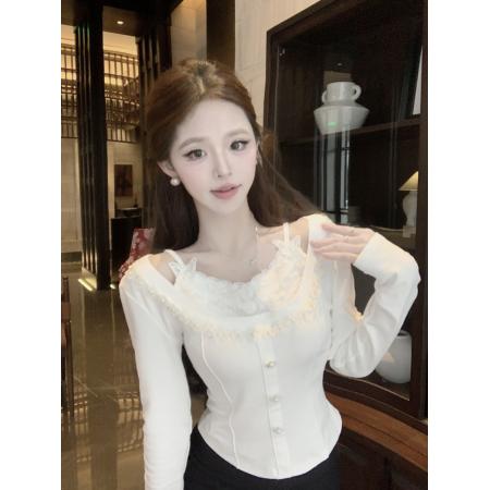 FA51398# 辣妹甜心女装上衣高级感时尚火爆火辣穿搭 服裝批發女裝批發服飾貨源