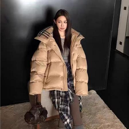 FA51427# 袖子可拆卸B家同款羽绒棉服宽松韩版新款外套女冬季棉衣棉服 服裝批發女裝批發服飾貨源