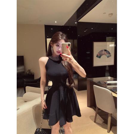 FA51460# 迷人陷阱显瘦气质时尚修身轻奢性感小众设计感连衣裙 服裝批發女裝批發服飾貨源