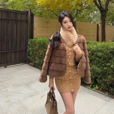 FA51472# 针织套装女秋冬高级感气质修身针织衫+包臀半身裙两件 服裝批發女裝批發服飾貨源