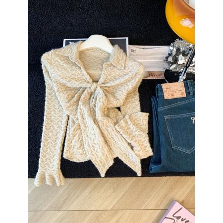 FA51519# ～纯欲性感V领蕾丝拼接气质上衣女撞色修身小个子长袖打底衫 服裝批發女裝批發服飾貨源