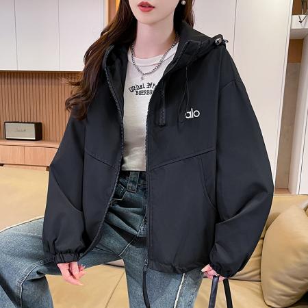 FA51570# 连帽短款冲锋衣外套女冬季新款宽松时尚工装小个子棉衣 服裝批發女裝批發服飾貨源