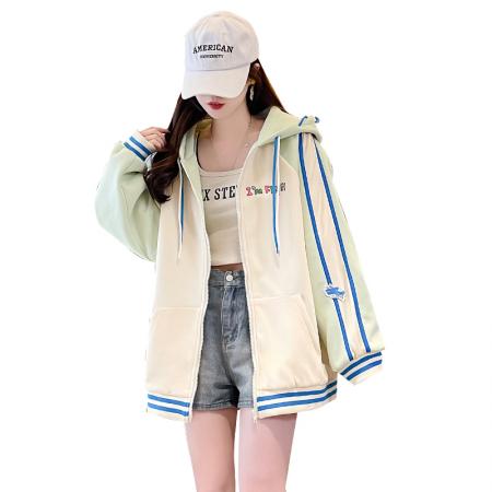 FA51584# 学院风棒球服外套少女春秋新款初中高中学生宽松个性上衣 服裝批發女裝批發服飾貨源