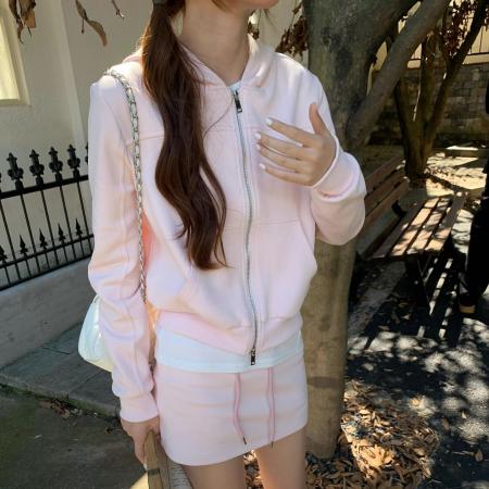 FA51610# 卫衣套装连帽卫衣+包臀短裙两件套 服裝批發女裝批發服飾貨源