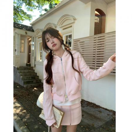 FA51610# 卫衣套装连帽卫衣+包臀短裙两件套 服裝批發女裝批發服飾貨源