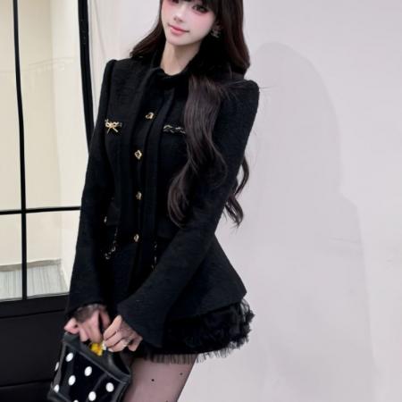 FA51654# 法式优雅千金高级感小香风保暖西装外套半身裙秋冬新款女装两件套 服裝批發女裝批發服飾貨源