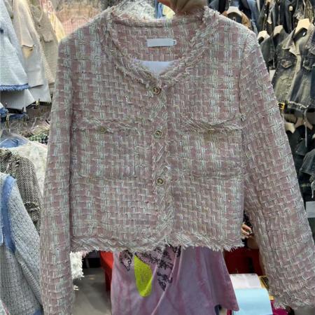 FA51655# 春夏新款小香风短外套时尚磨边高级感名媛气质上衣 服裝批發女裝批發服飾貨源