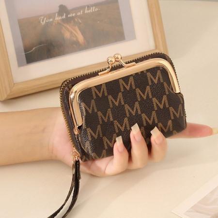 TJ2188# 跨境欧美女士钱包新款印花女短款夹子零钱包三折百搭女款学生钱夹