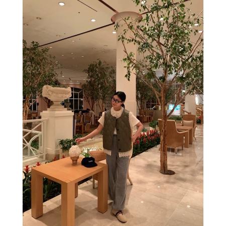 FA51721# 韩国东大门设计感拼接蕾丝棉衣马甲外套女 服裝批發女裝批發服飾貨源