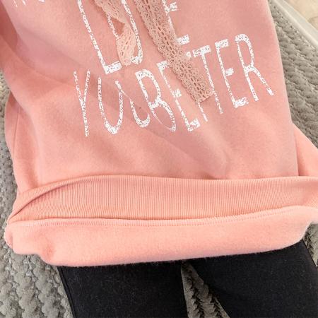 FA51767# 连帽卫衣女加绒宽松显瘦中长款加肥胖MM大码女装230斤 服裝批發女裝批發服飾貨源