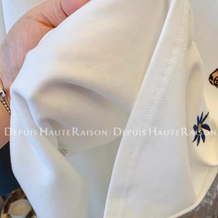 FA51852# 原版质量早春特大码300斤刺绣磨毛短袖圆领T恤宽松上衣女新款 服裝批發女裝批發服飾貨源